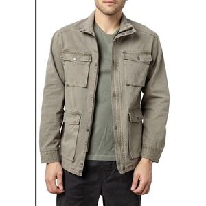 Rails Porter Field Utility Jacket Men Size S‎ Sage Green Pockets Full Zip Army